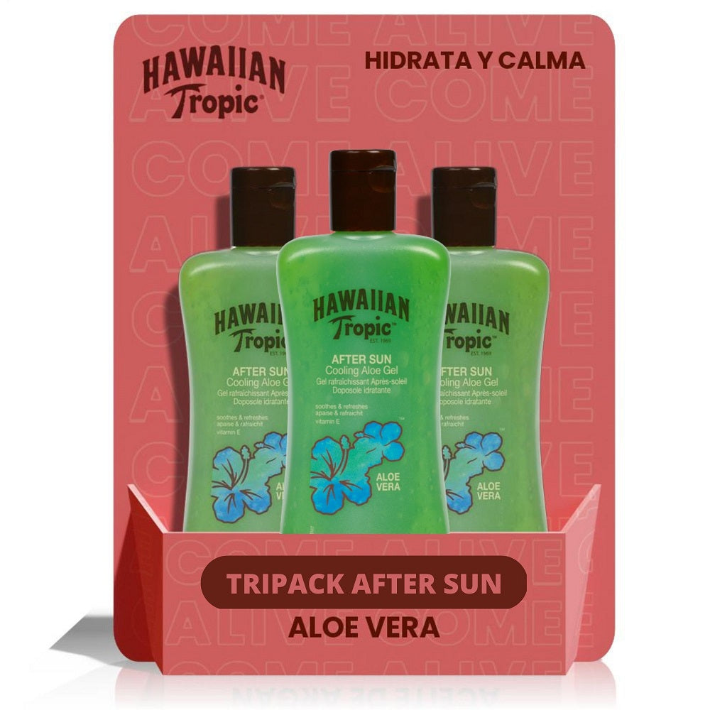 Tripack After Sun Cooling Aloe Gel 200 ml 3 unidades Hawaiian Tropic ES