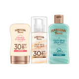 Tripack Formato Viaje Mini Glowing Protection SPF 30 100 ml + Mini Hydration Aftersun 60 ml + Face Hydrating Protection SPF 30 50 ml