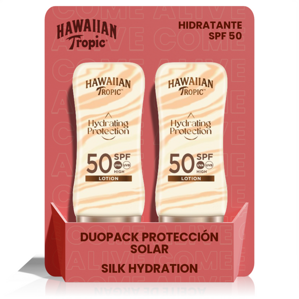 Duopack Loción Solar Protectora Silk Hydration SPF 50 180 ml - 2 unidades