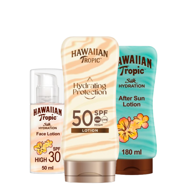 Tripack Hydrating Protection SPF 50 + Silk Hydration Face SPF 30 + Aftersun Silk Hydration
