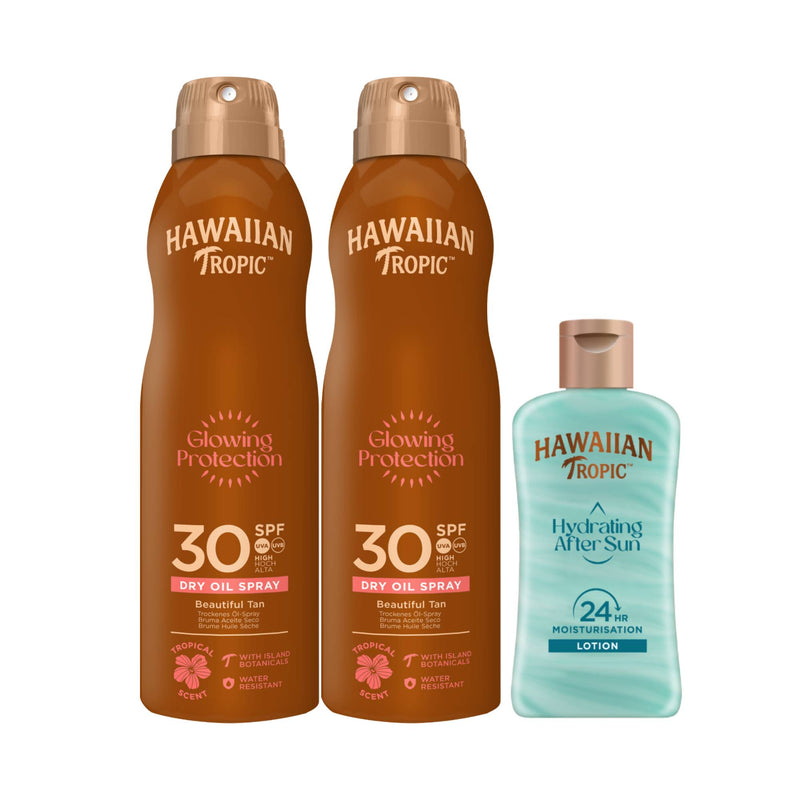 Tripack 2 Brumas Aceites de Argán Solar Glowing Protection SPF 30 180 ml + After Sun Mini 60 ml