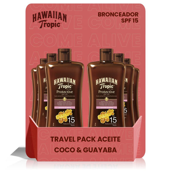 Pack de 6 Unidades - Aceite Solar Protector Bronceador MINI SPF 15 - 100ml