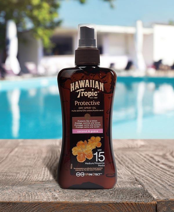 Laboratorio Continuación Estallar Aceite Solar Protector Bronceador en Spray SPF 15 200 ml – Hawaiian Tropic  ES